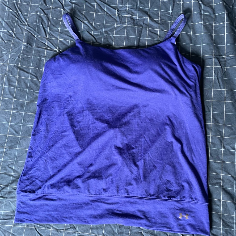 Under armour tank with built in bra